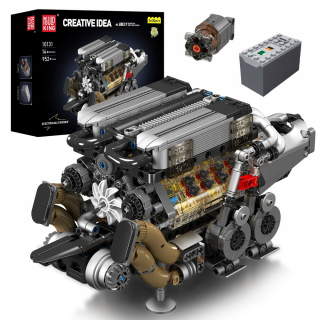 Mold King Technic (W16) Šestnásťvalcový motor Model Stavebné bloky